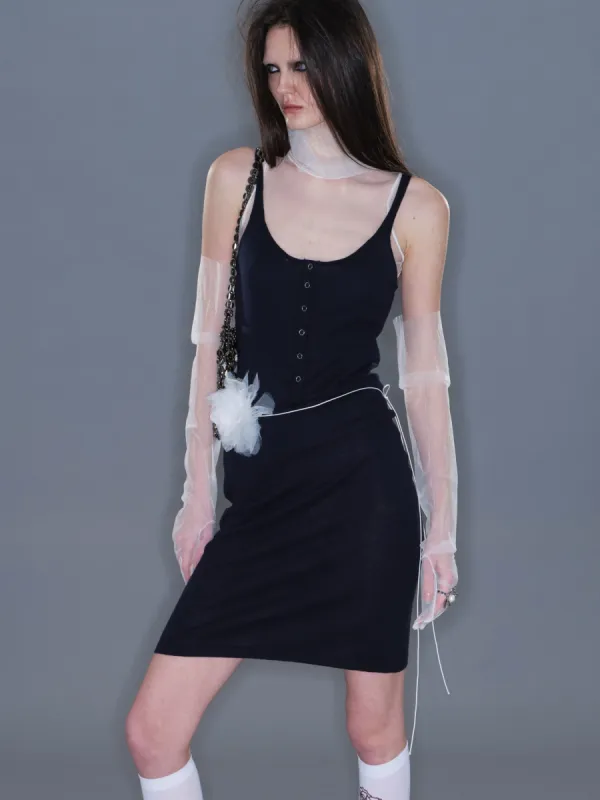 Button Knit Tank Dress sold by PROD Bldg