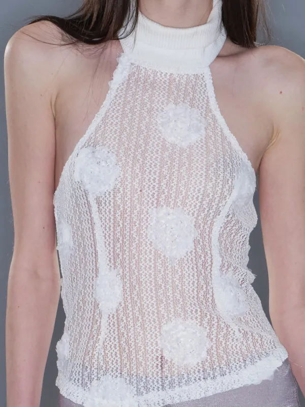 High-Neck Floral Tank Top sold by PROD Bldg