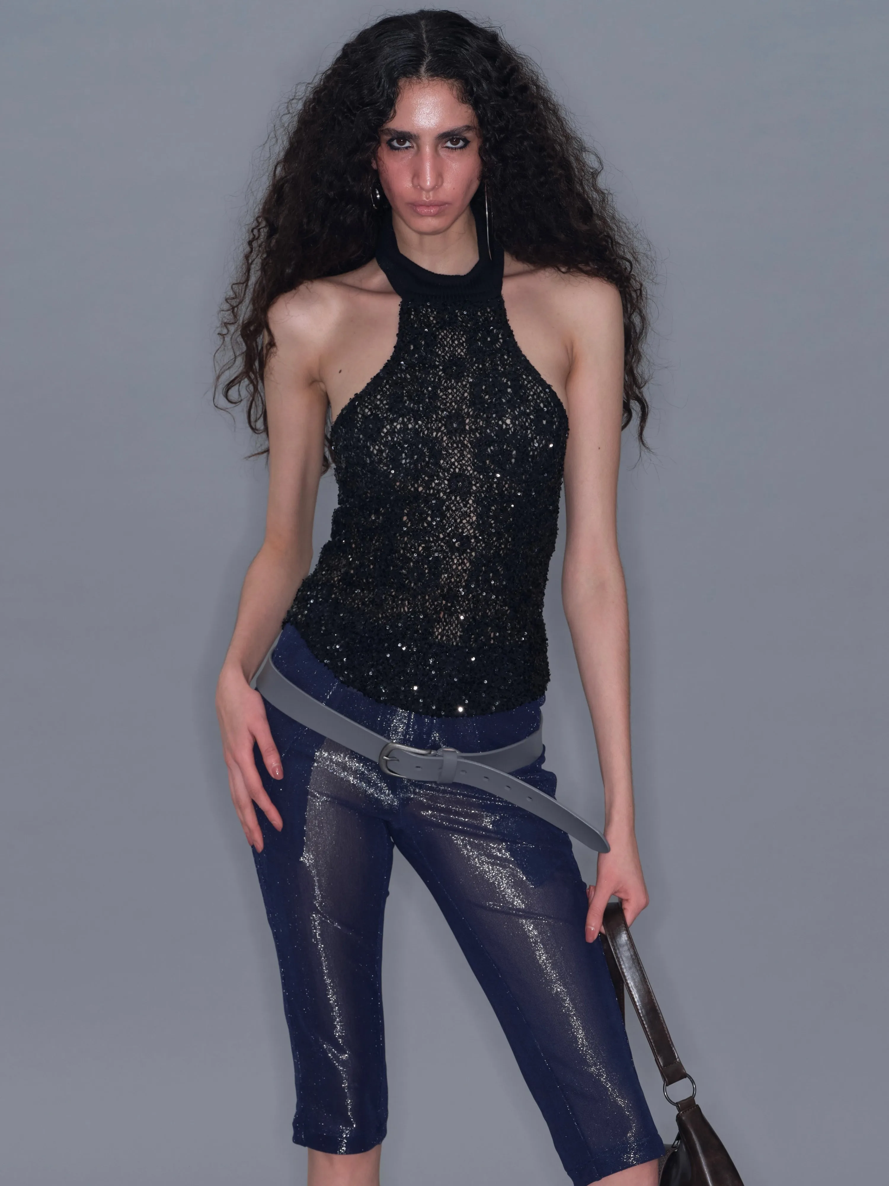 High-Neck Sequin Tank Top sold by PROD Bldg product image thumbnail 5