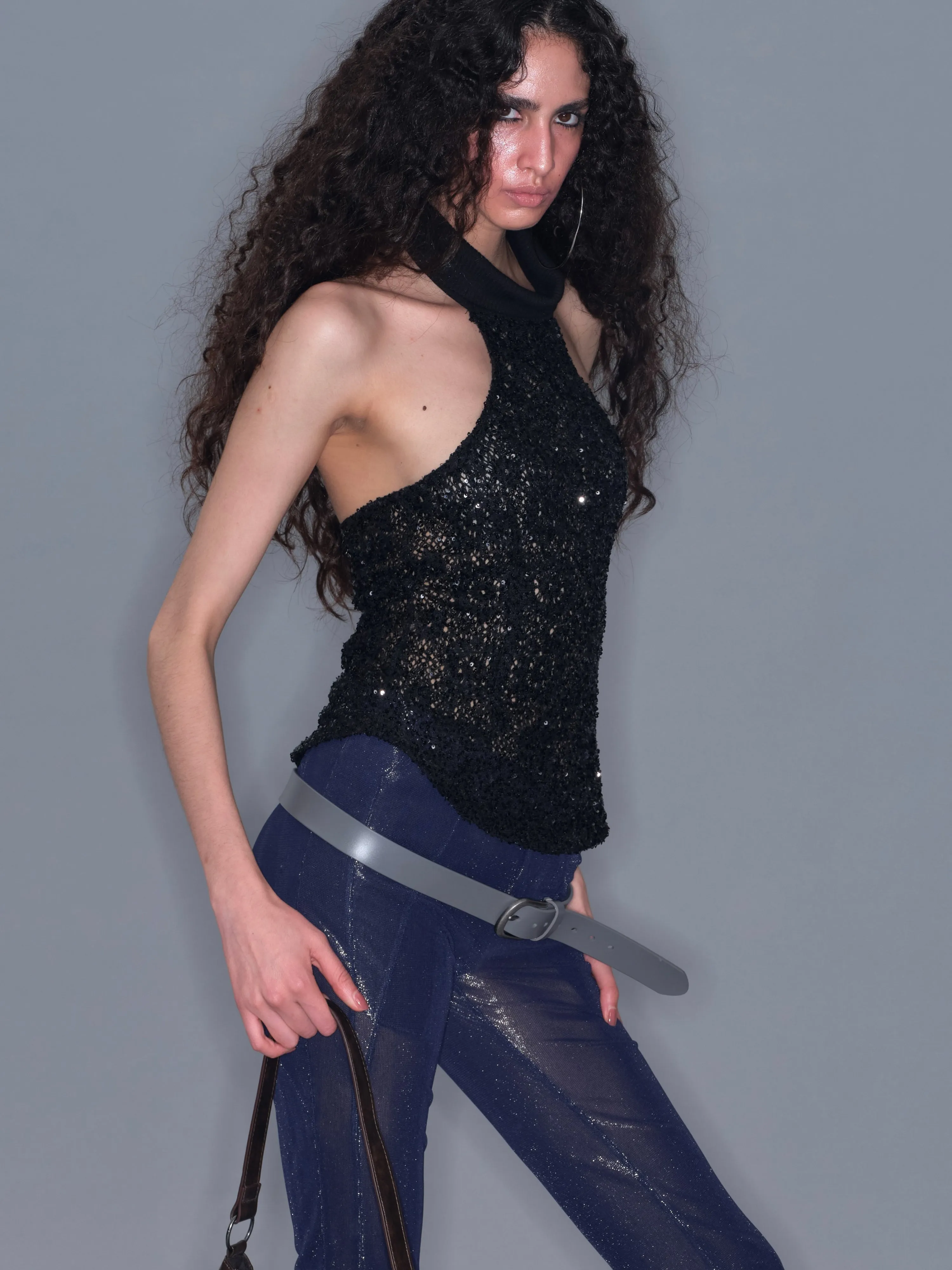High-Neck Sequin Tank Top sold by PROD Bldg product image thumbnail 3