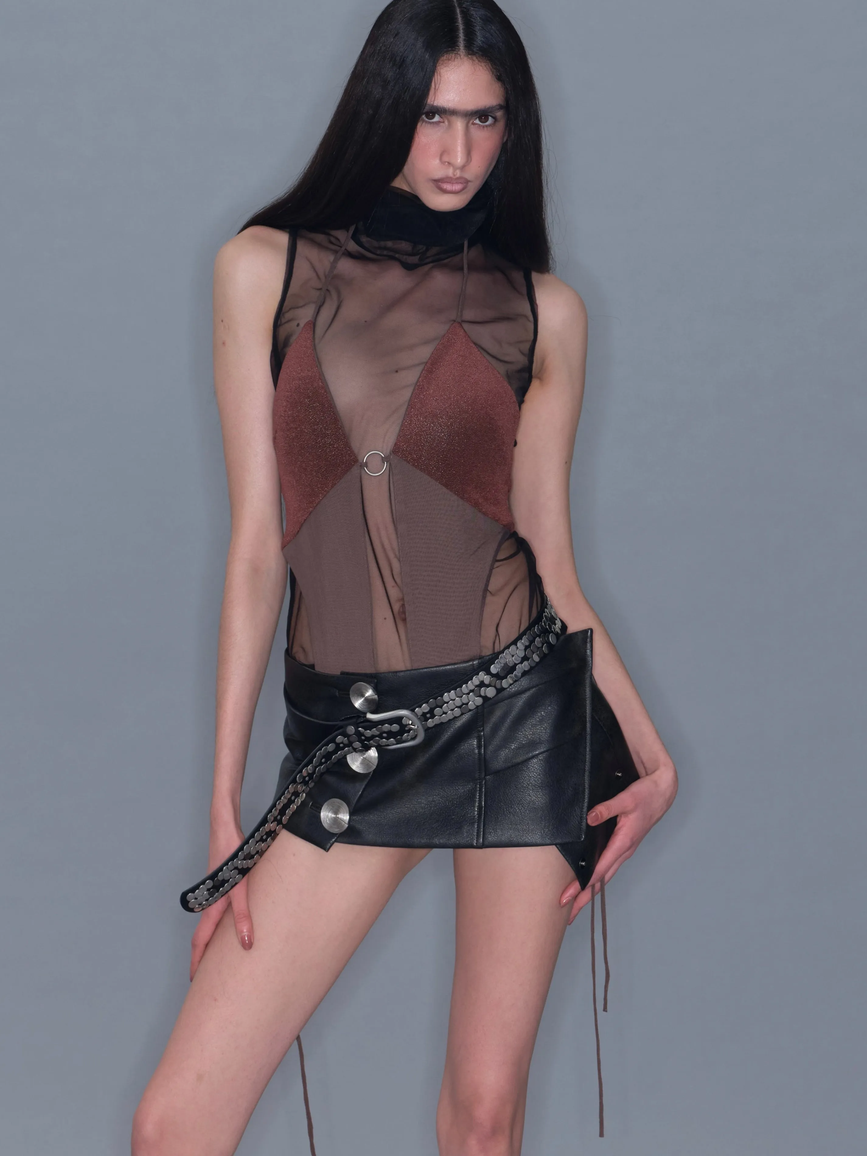 Colorblock Jumpsuit/ Coffee sold by PROD Bldg product image thumbnail 2