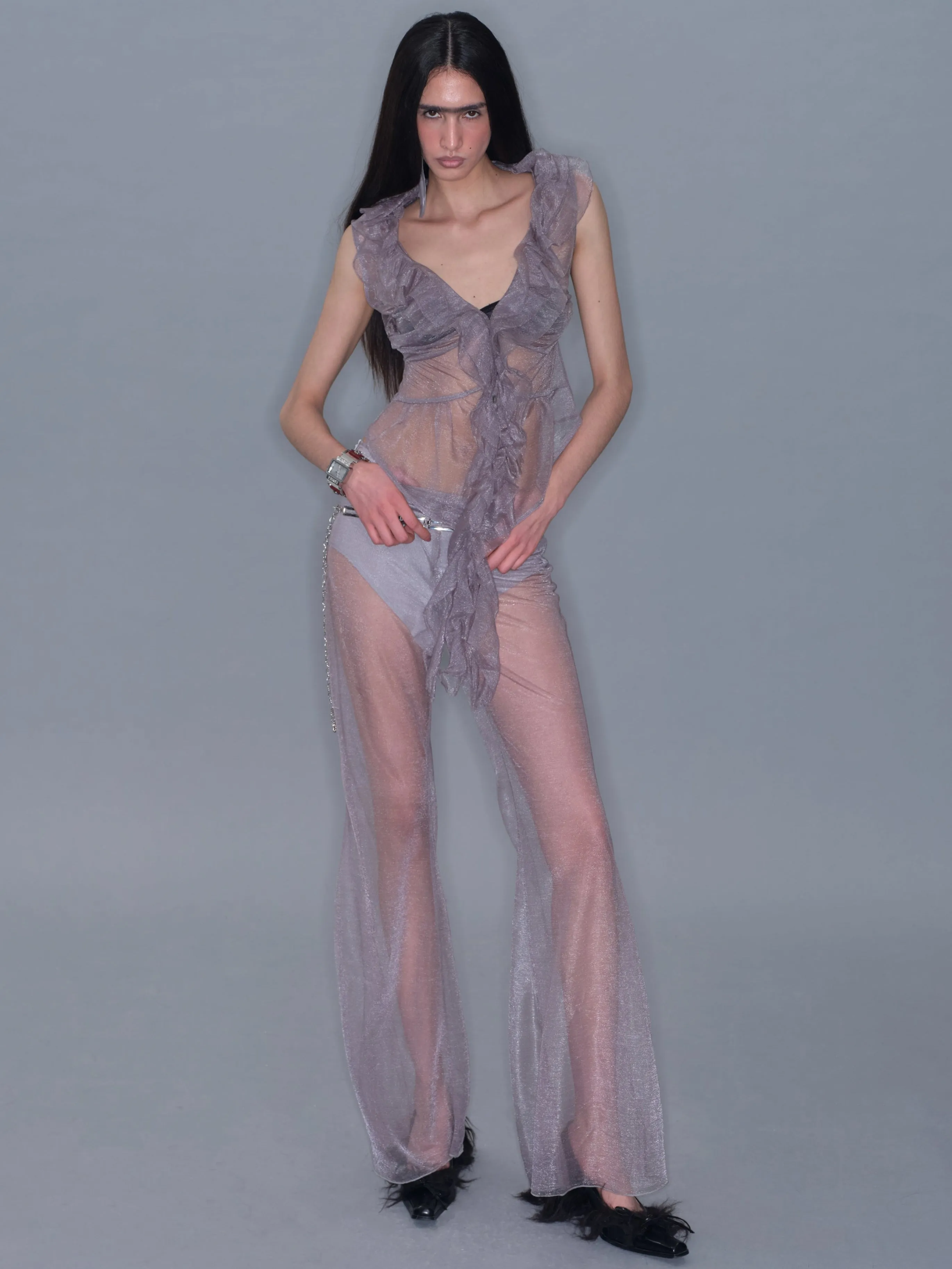 Sheer Casual Flared Pants sold by PROD Bldg product image thumbnail 5