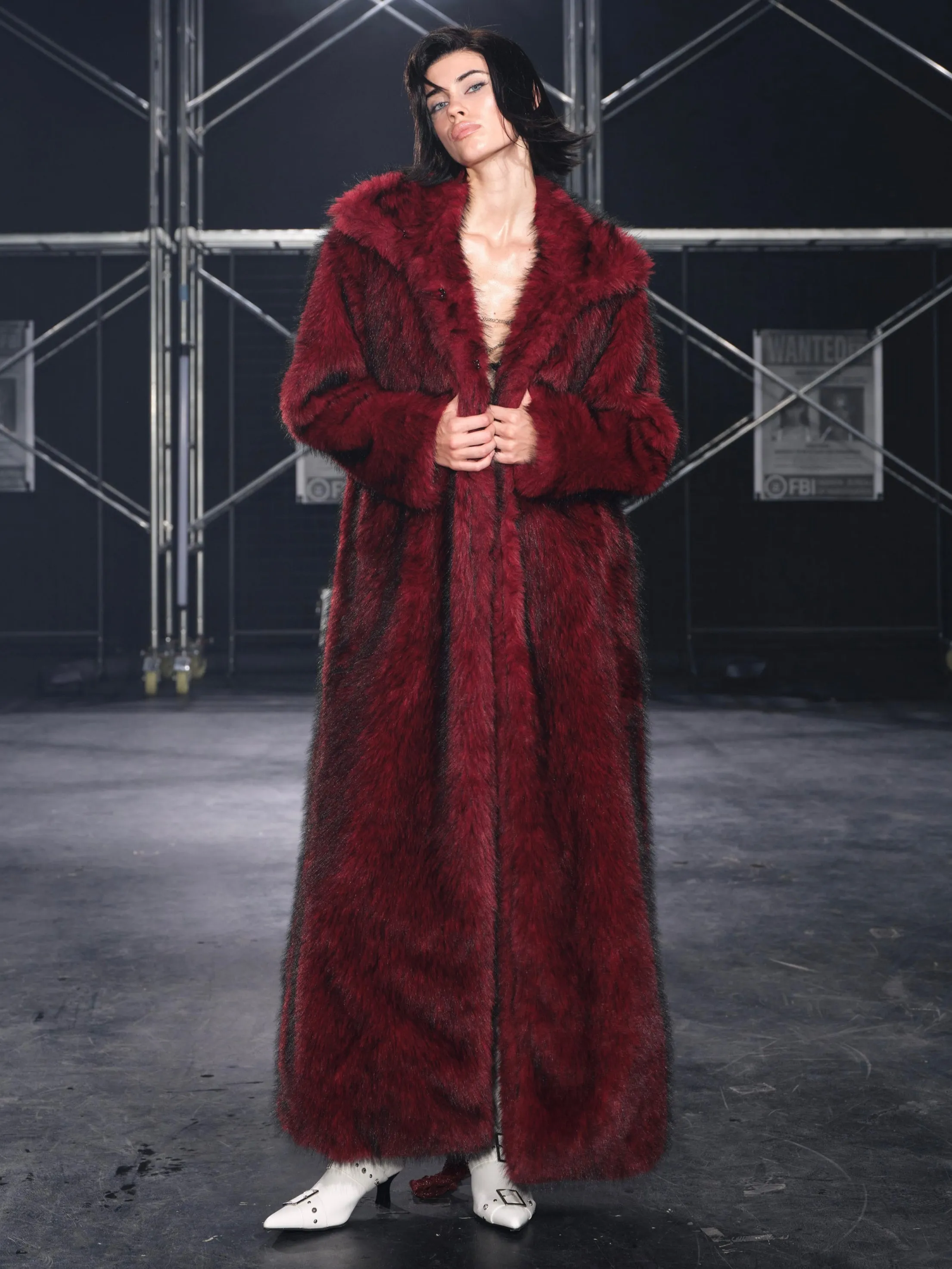 Nyra Oversized Faux Fur Coat Red sold by PROD Bldg product image thumbnail 5