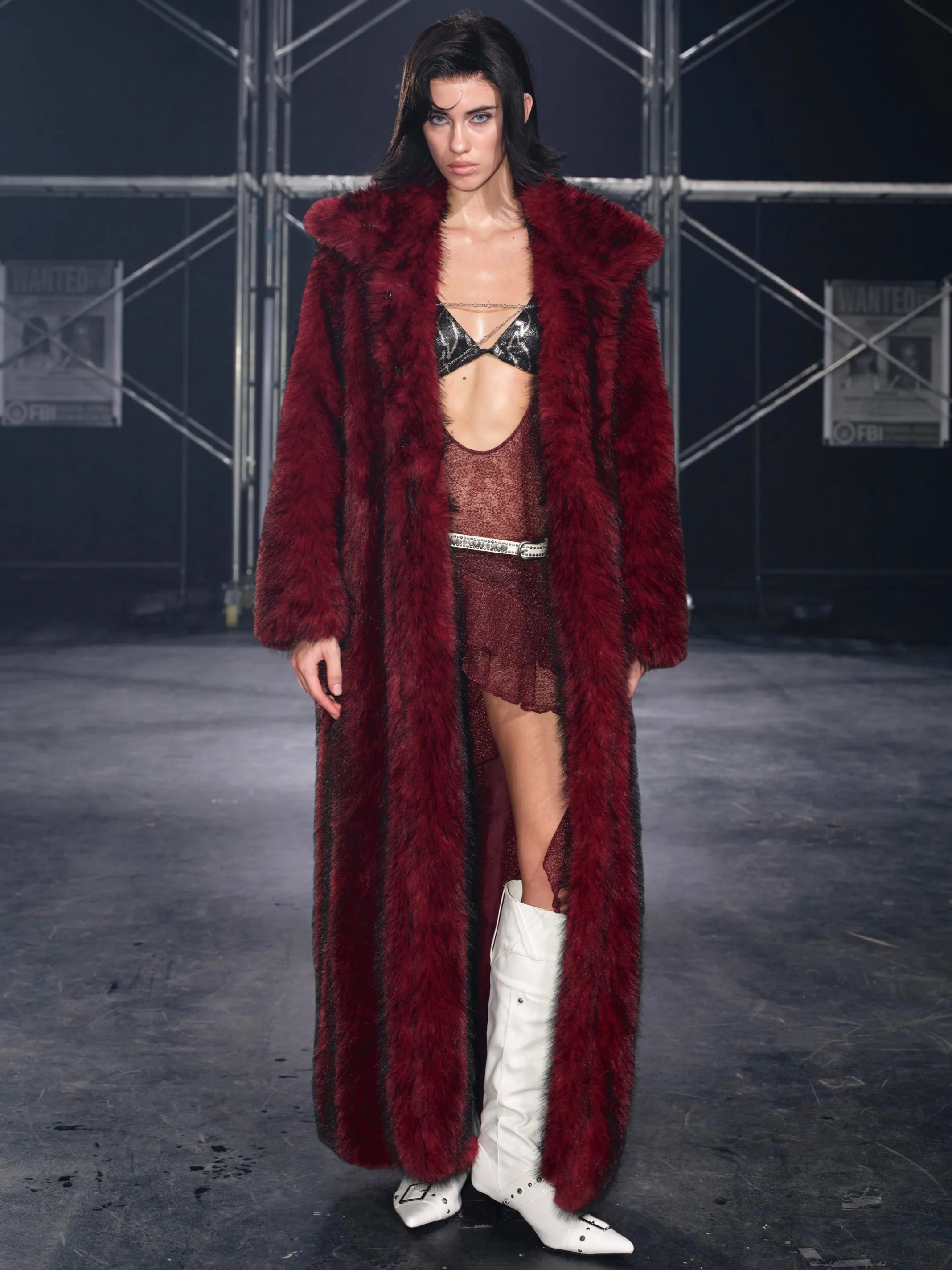 Nyra Oversized Faux Fur Coat Red sold by PROD Bldg product image thumbnail 3