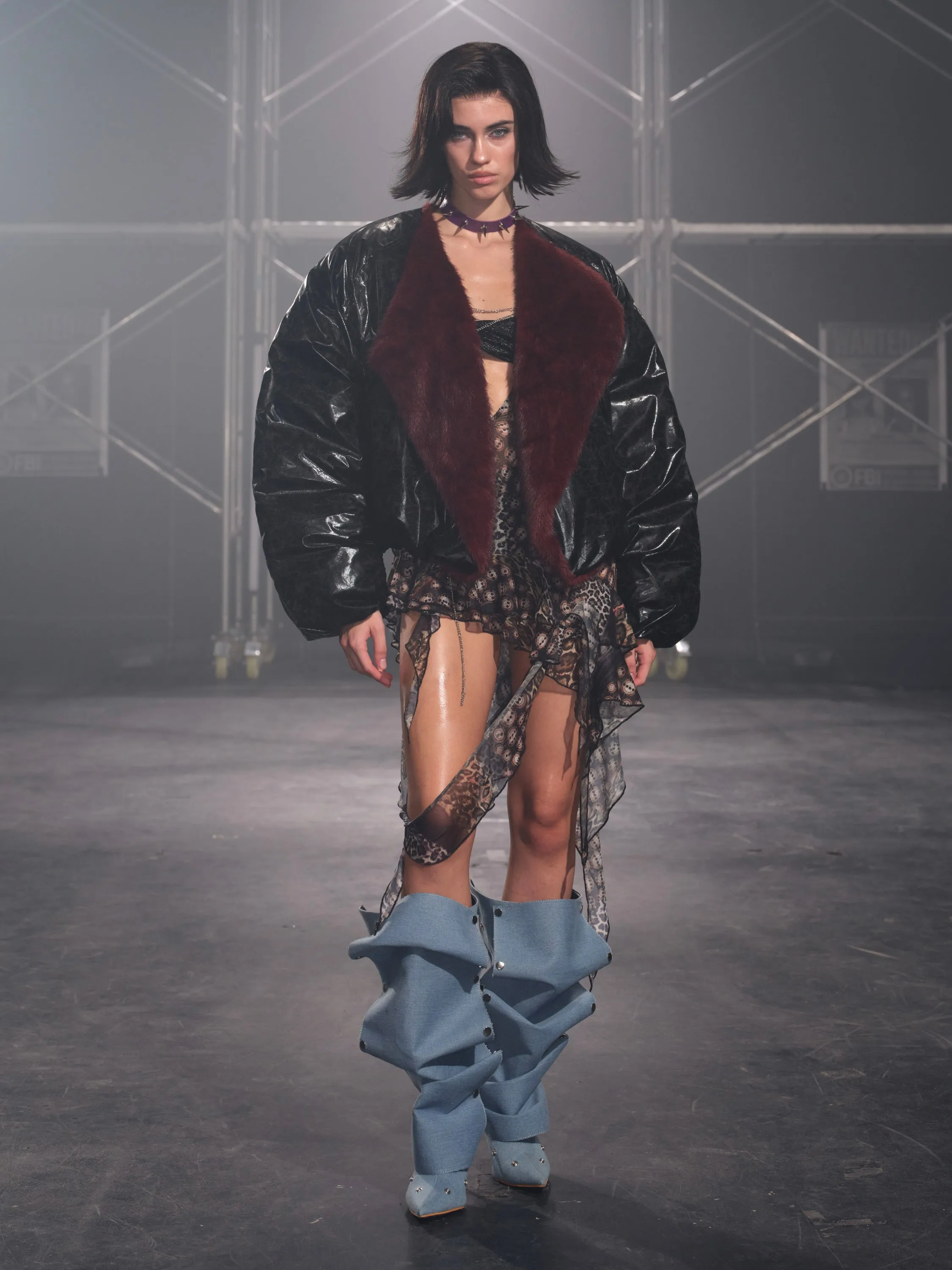 Glacier Faux Fur Trim Puffer Down Jacket Black sold by PROD Bldg product image thumbnail 5