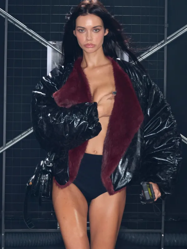 Glacier Faux Fur Trim Puffer Jacket Black sold by PROD Bldg