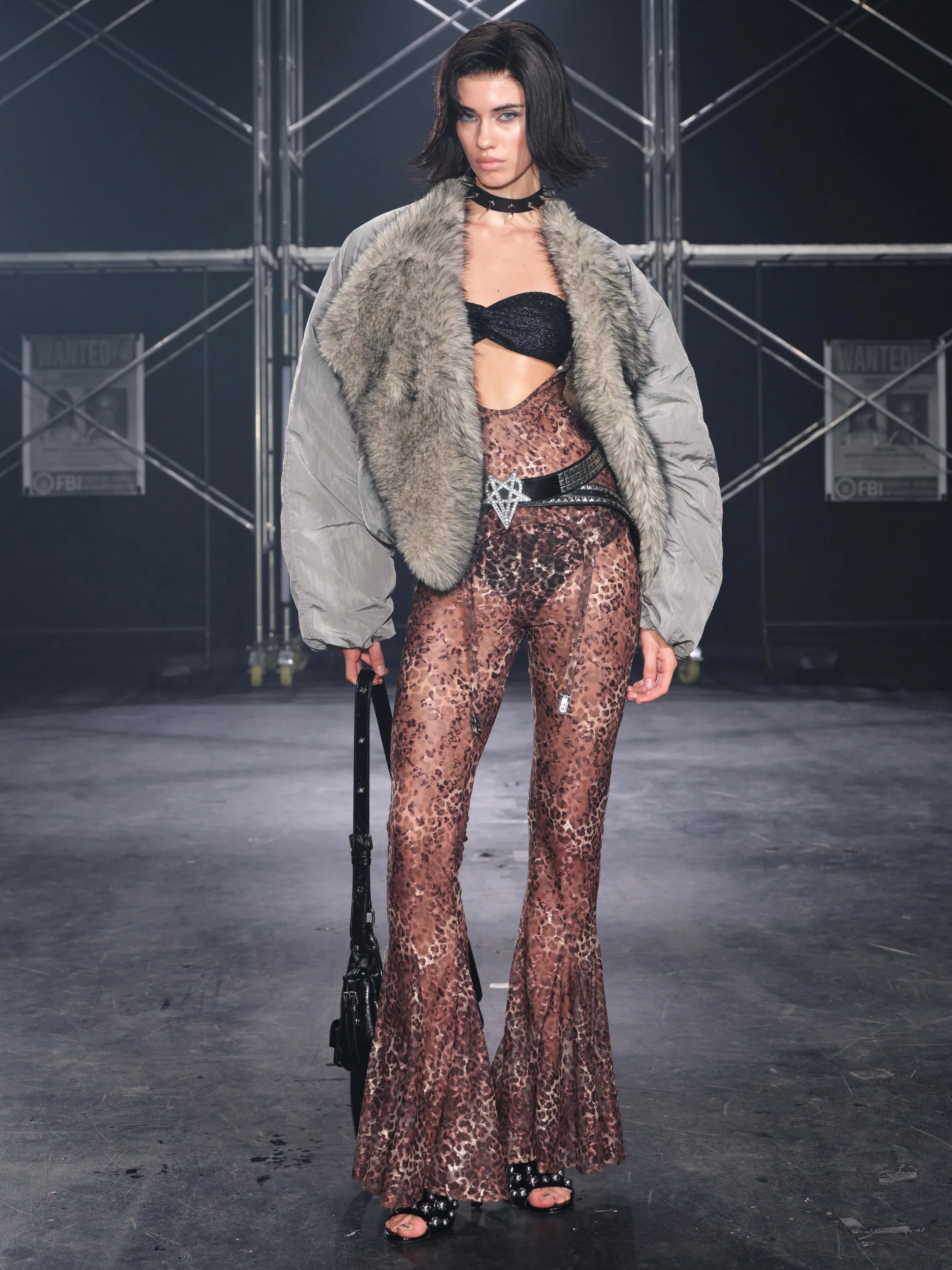 Glacier Faux Fur Trim Puffer Down Jacket Gray sold by PROD Bldg product image thumbnail 2