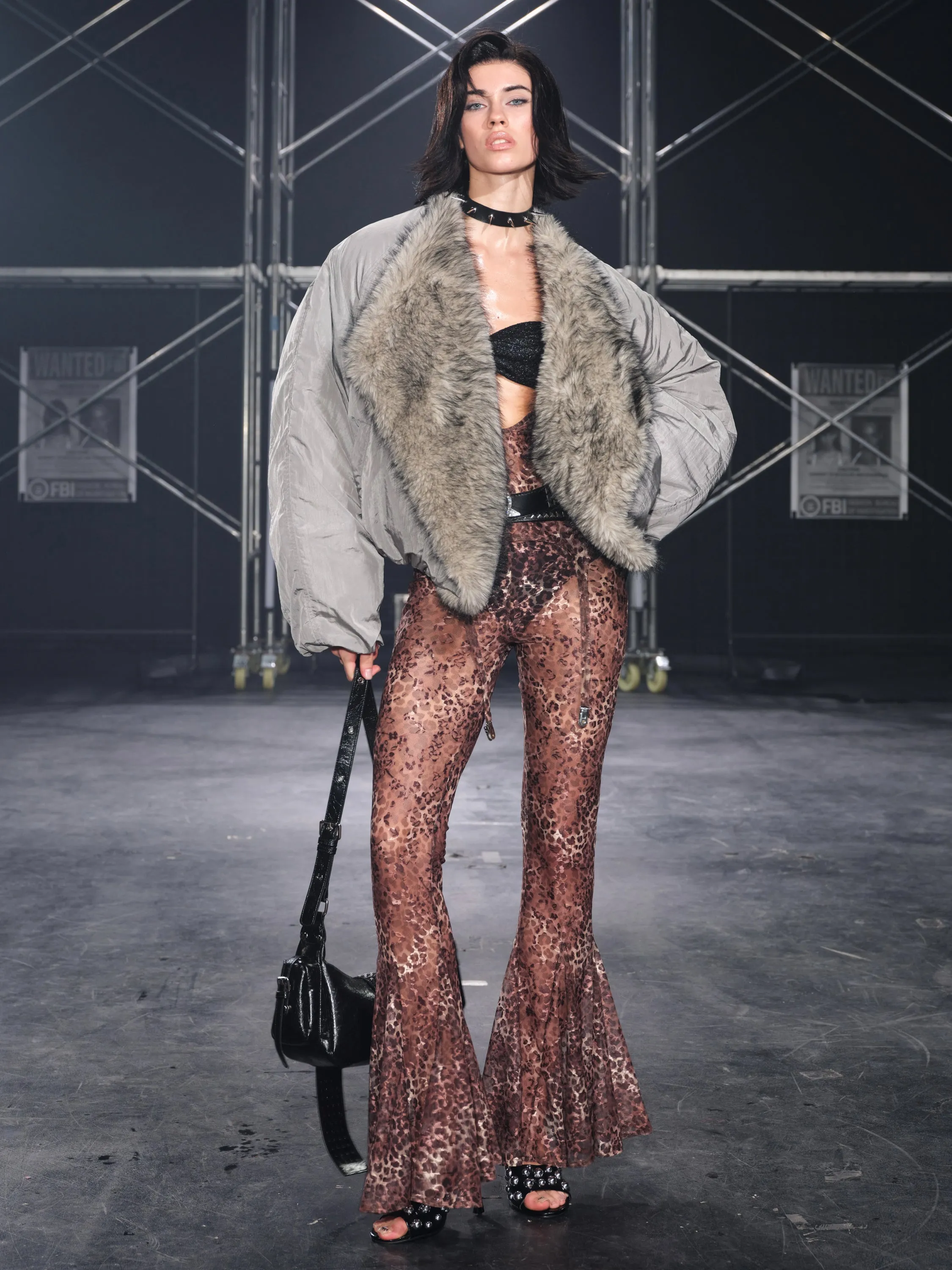 Glacier Faux Fur Trim Puffer Down Jacket Gray sold by PROD Bldg product image thumbnail 5