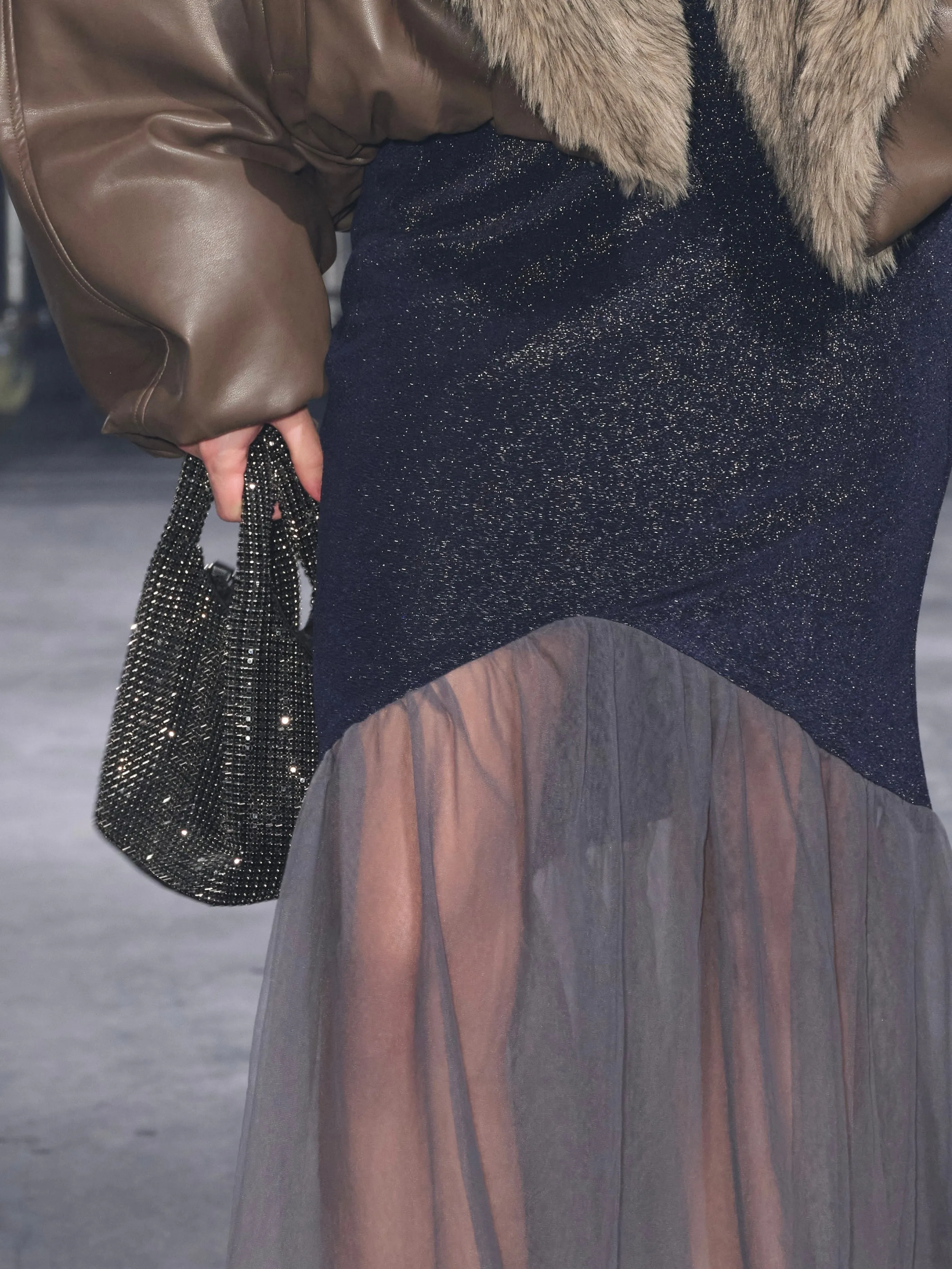 Luna Sheer Mesh Skirt Navy sold by PROD Bldg product image thumbnail 2