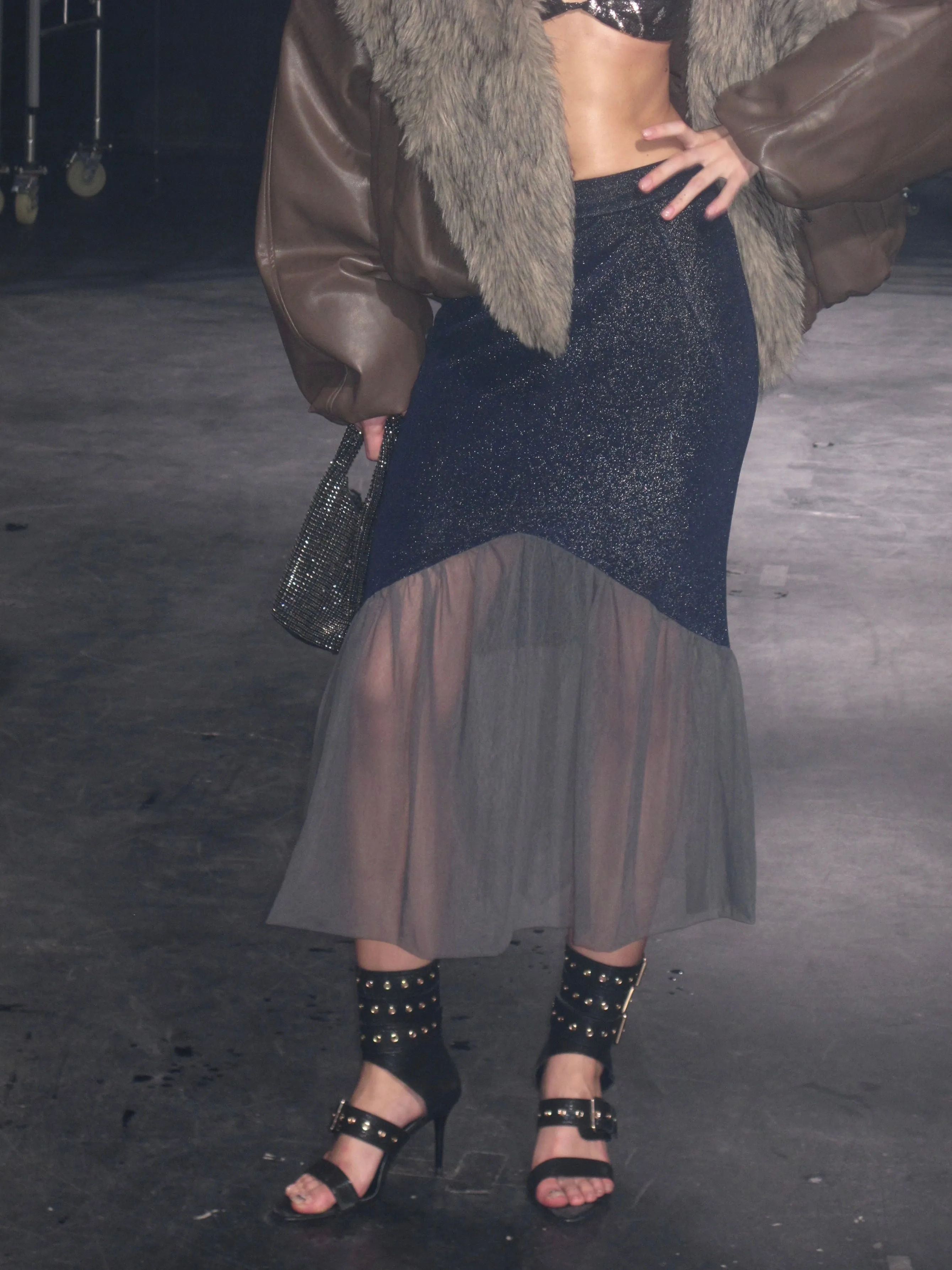 Luna Sheer Mesh Skirt Navy sold by PROD Bldg product image thumbnail 3