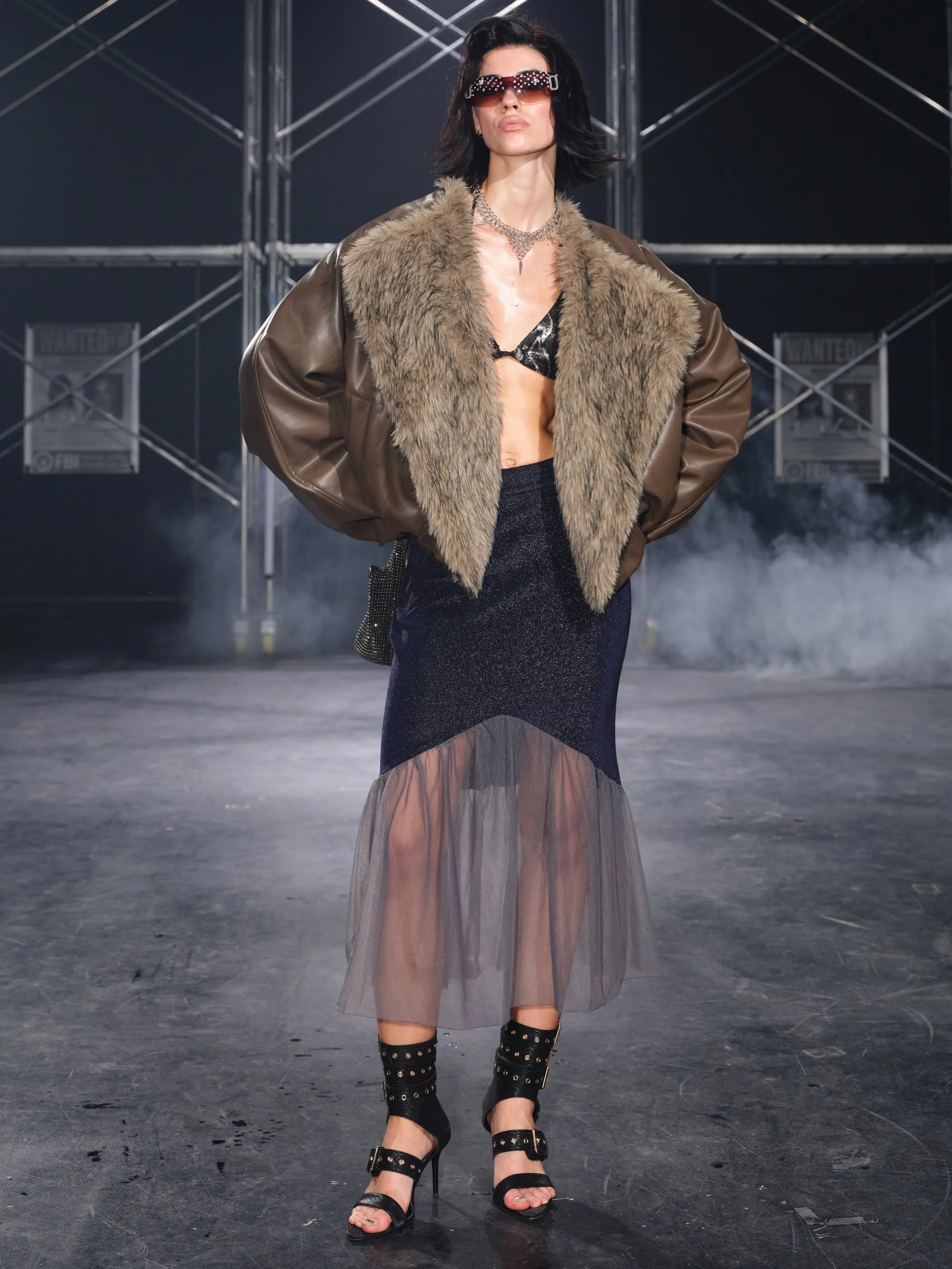 Luna Sheer Mesh Skirt Navy sold by PROD Bldg product image thumbnail 4