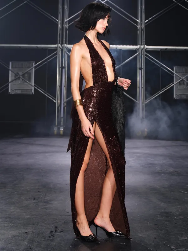Ingrid Halter Neck Maxi Dress sold by PROD Bldg