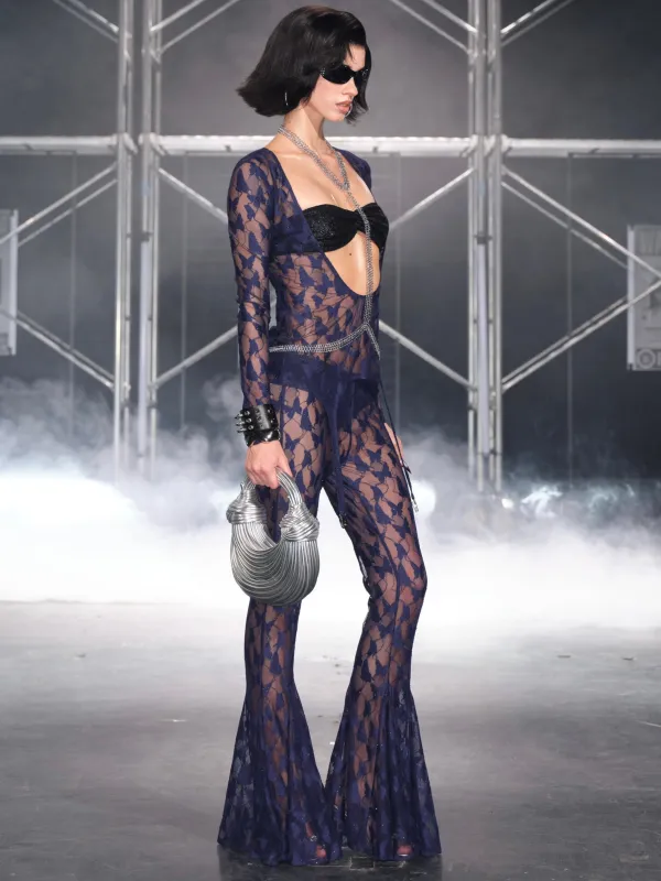 Butterfly Mesh Flare Pants sold by PROD Bldg