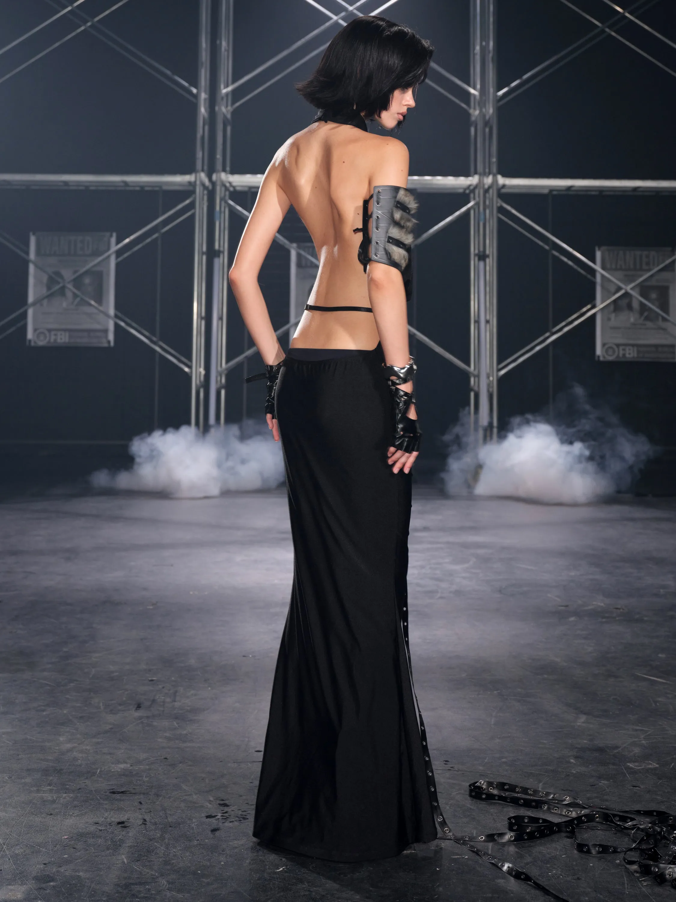 Anouk Halter Neck Ruched Maxi Dress sold by PROD Bldg product image thumbnail 4