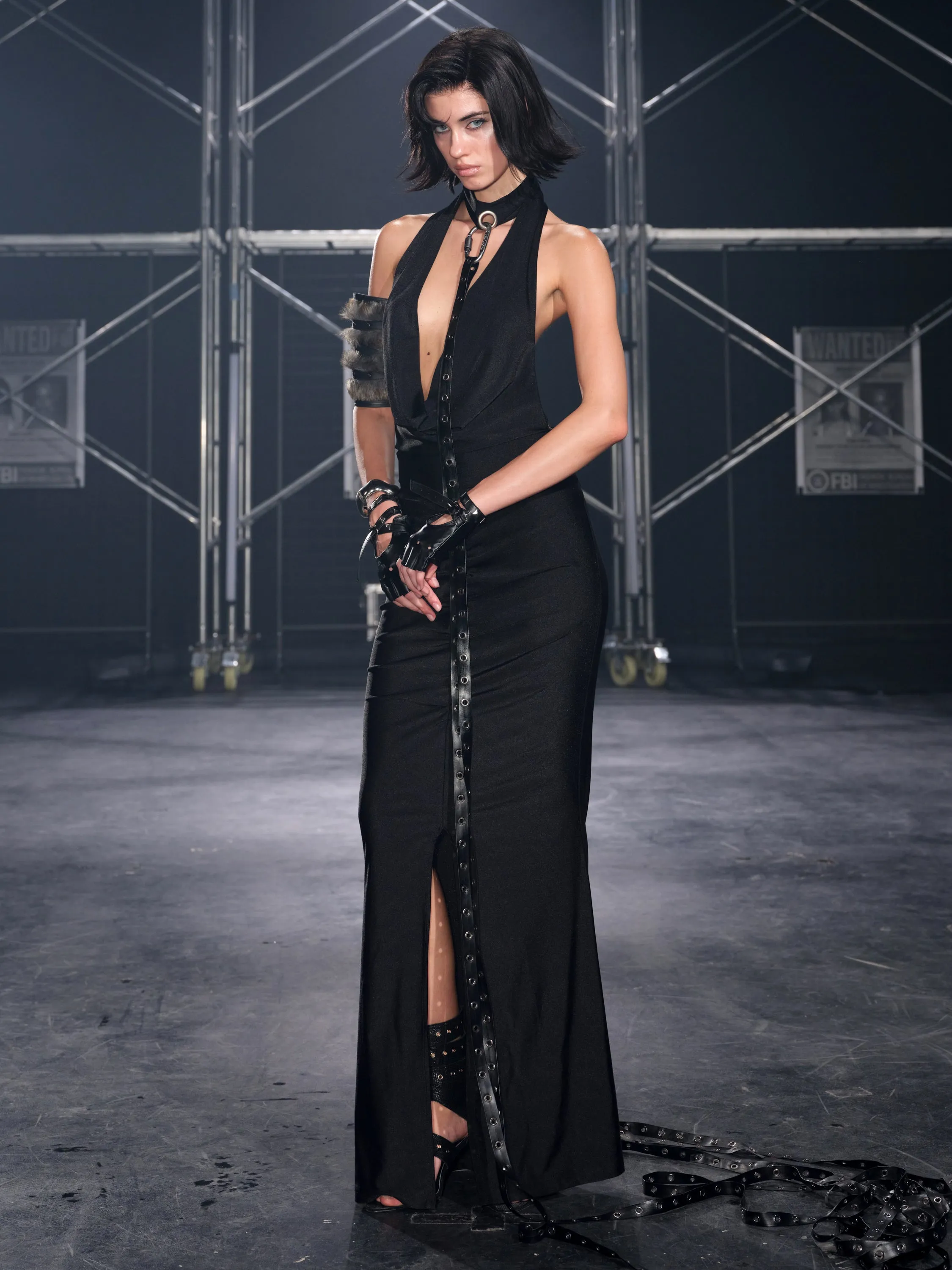 Anouk Halter Neck Ruched Maxi Dress sold by PROD Bldg product image thumbnail 2