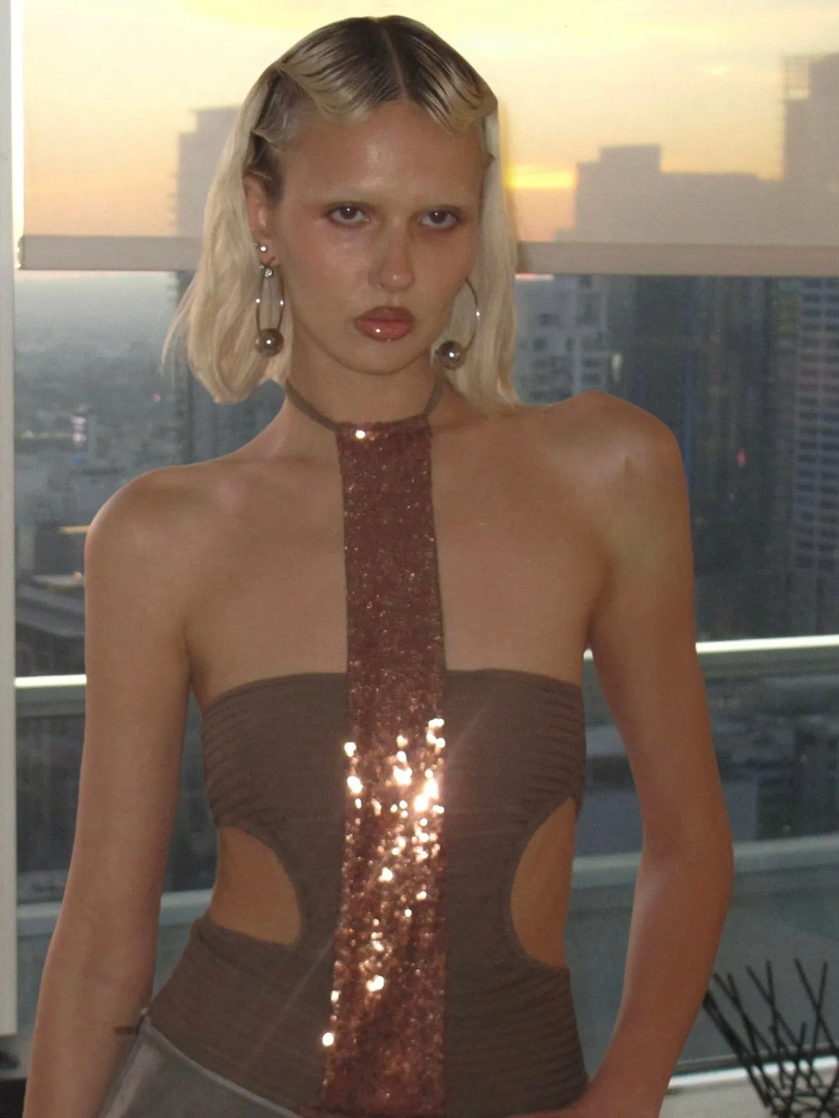 Rockaholic Sequin Halter Top sold by PROD Bldg product image thumbnail 5