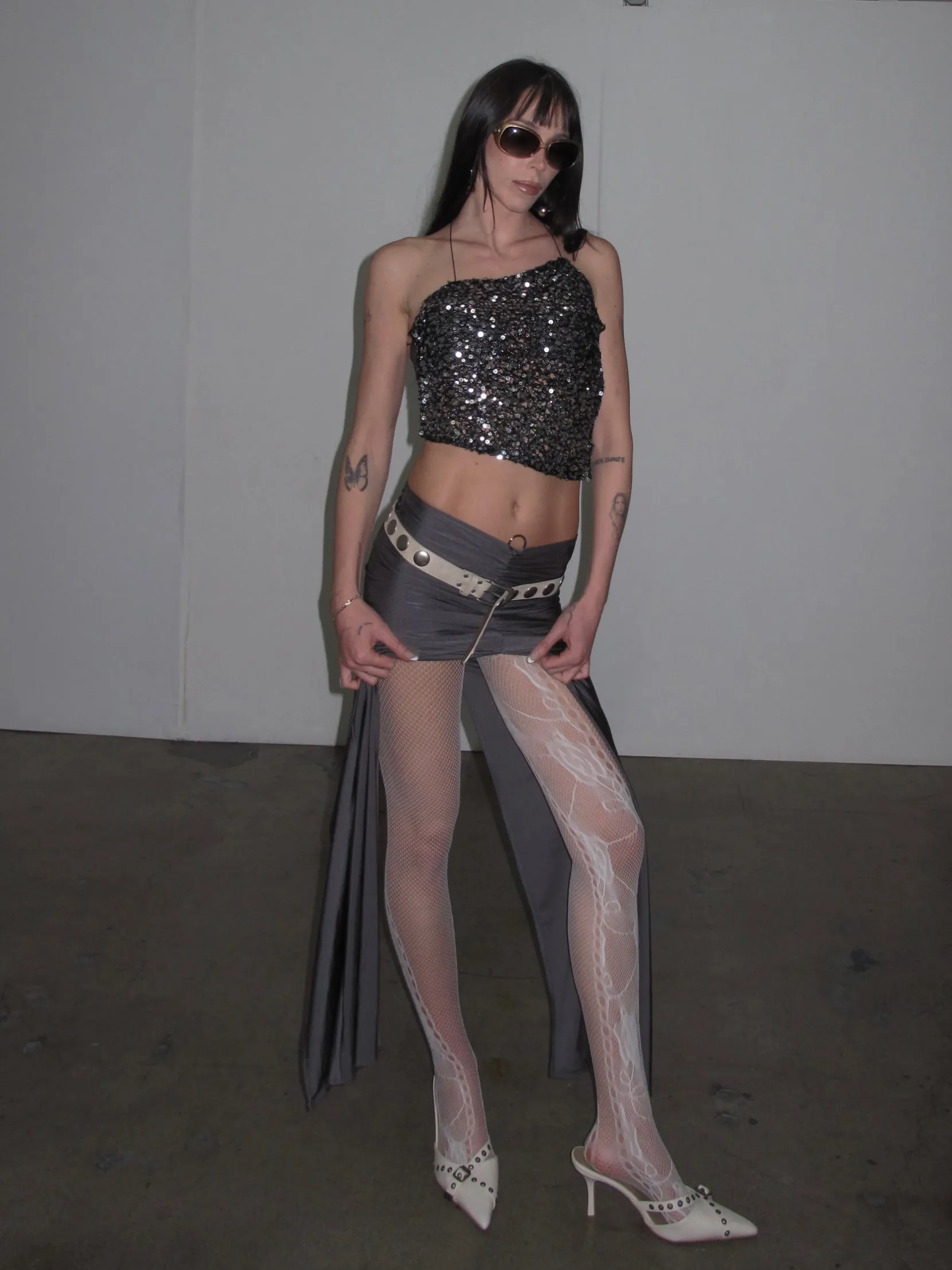 White Lace Tights sold by PROD Bldg product image thumbnail 2