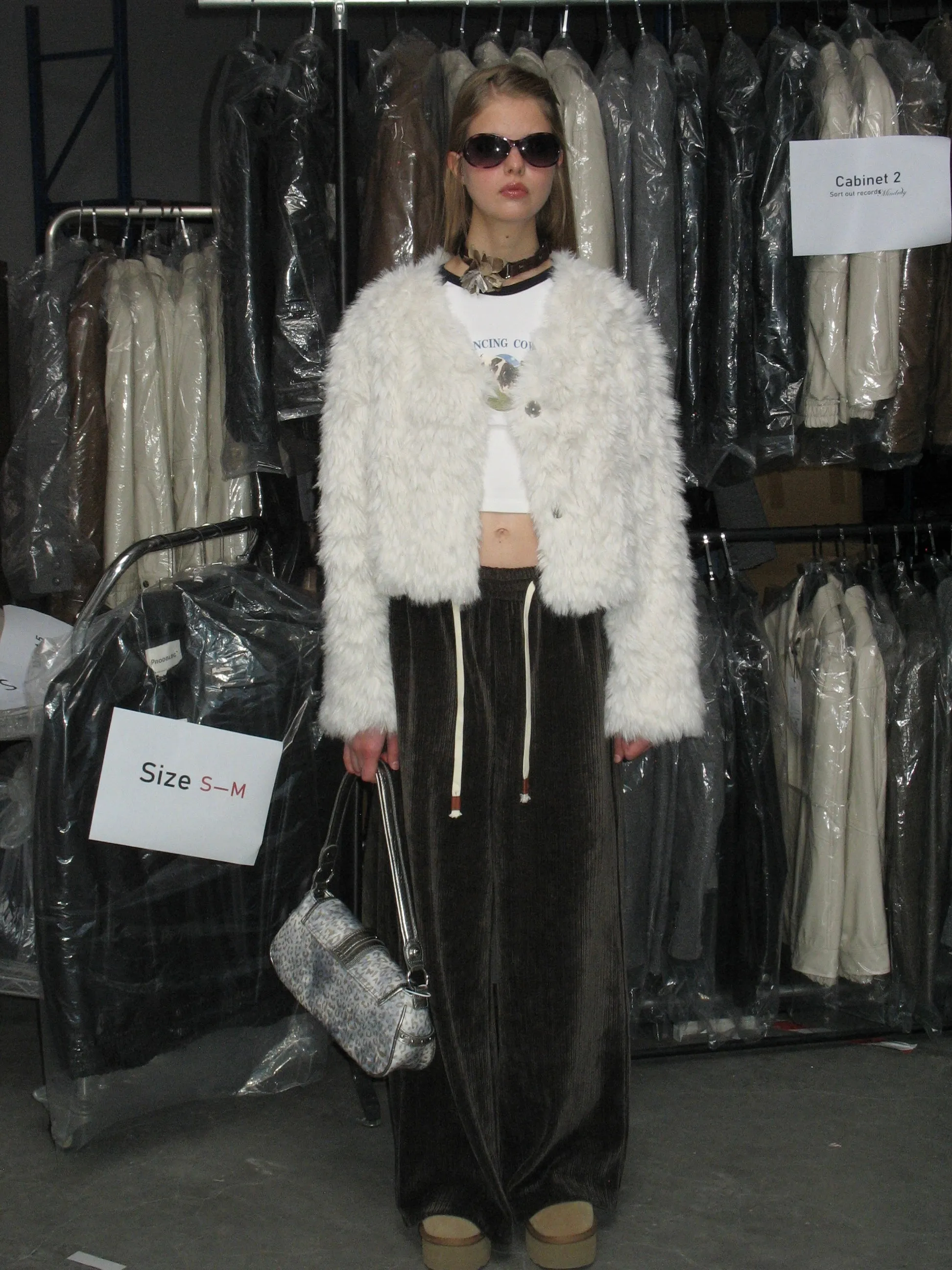 Faux Fur Button Coat sold by PROD Bldg product image thumbnail 3