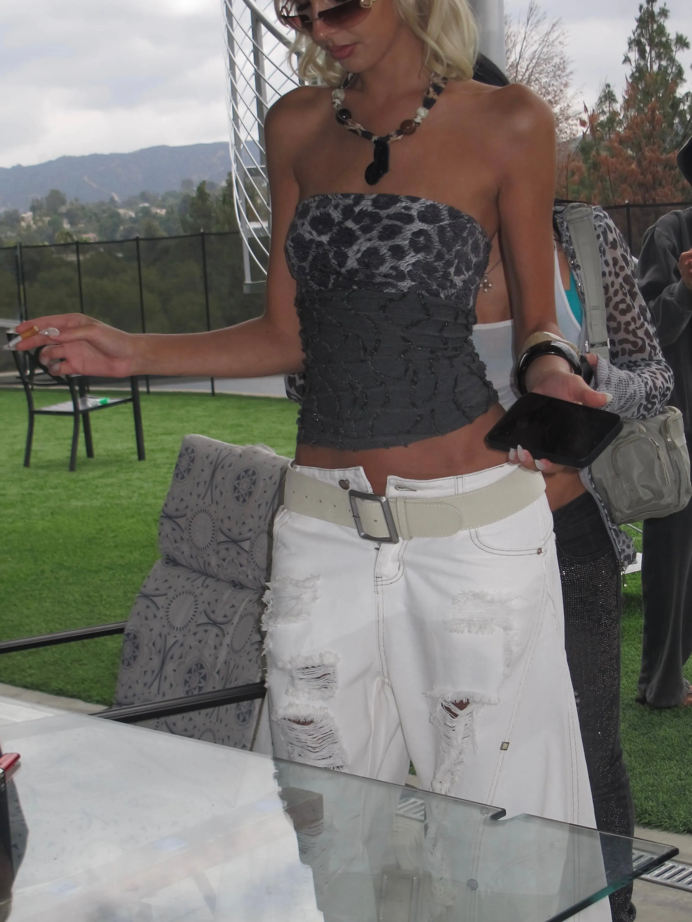 Sable Leopard Knit Tube Top (With Necklace) sold by PROD Bldg product image thumbnail 4