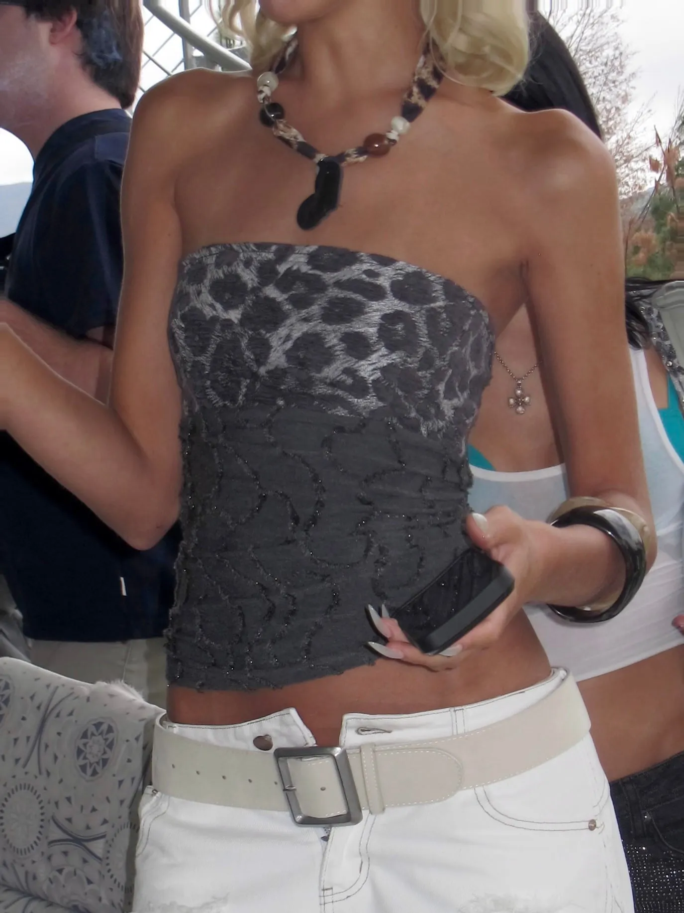 Sable Leopard Knit Tube Top (With Necklace) sold by PROD Bldg product image thumbnail 3
