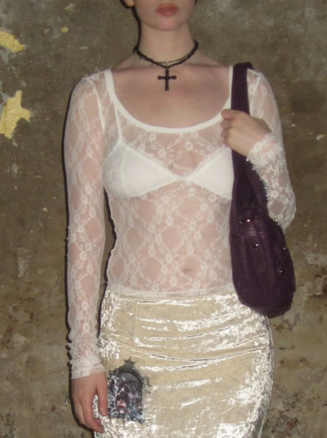 White Lace Bra sold by PROD Bldg product image thumbnail 3