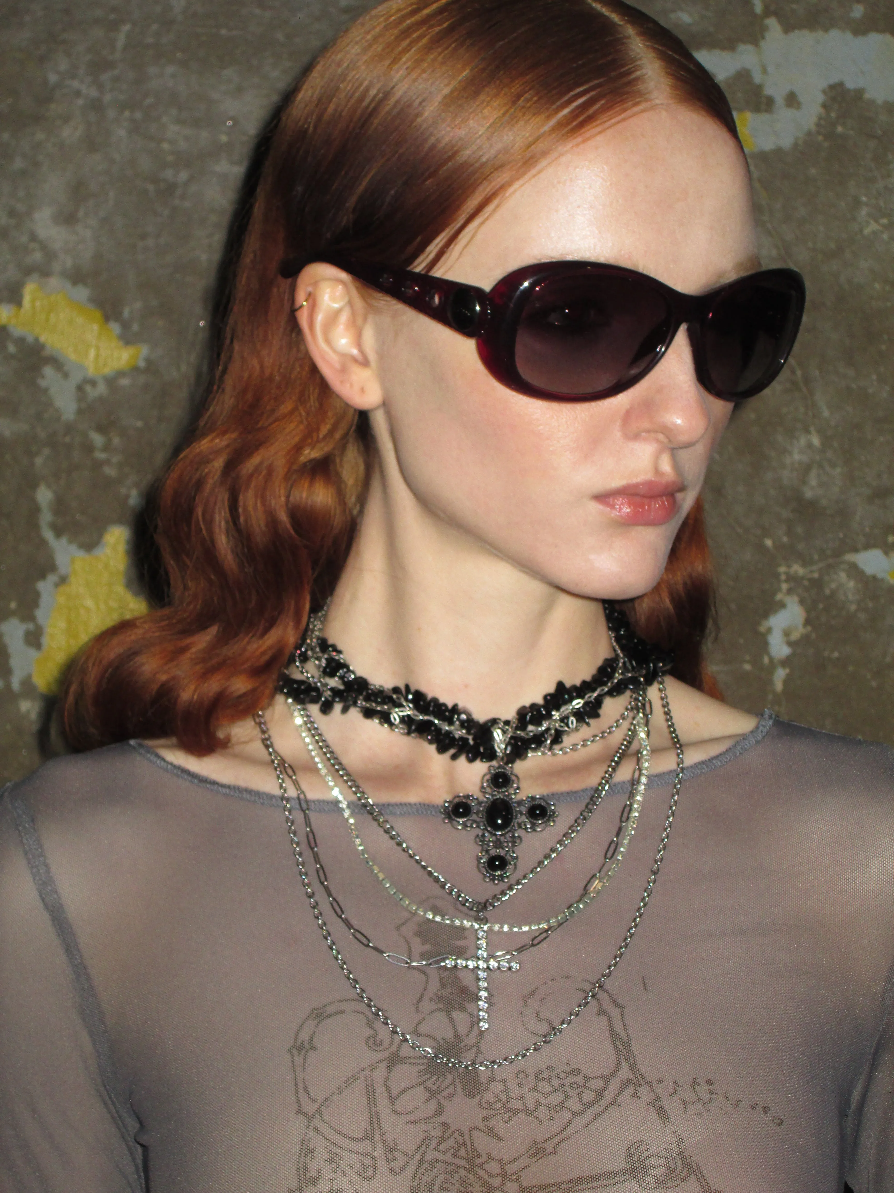 Black Wrapped Cross Choker Necklace sold by PROD Bldg