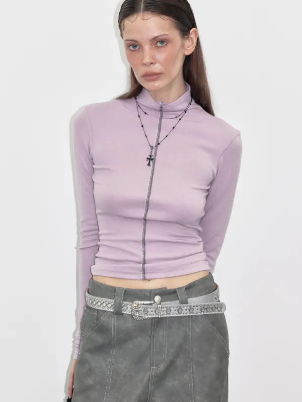 Purple Soft Turtleneck Top sold by PROD Bldg