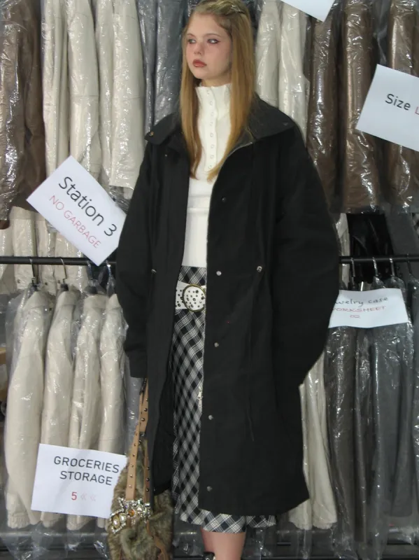 Drawstring Waist Long Winter Coat sold by PROD Bldg