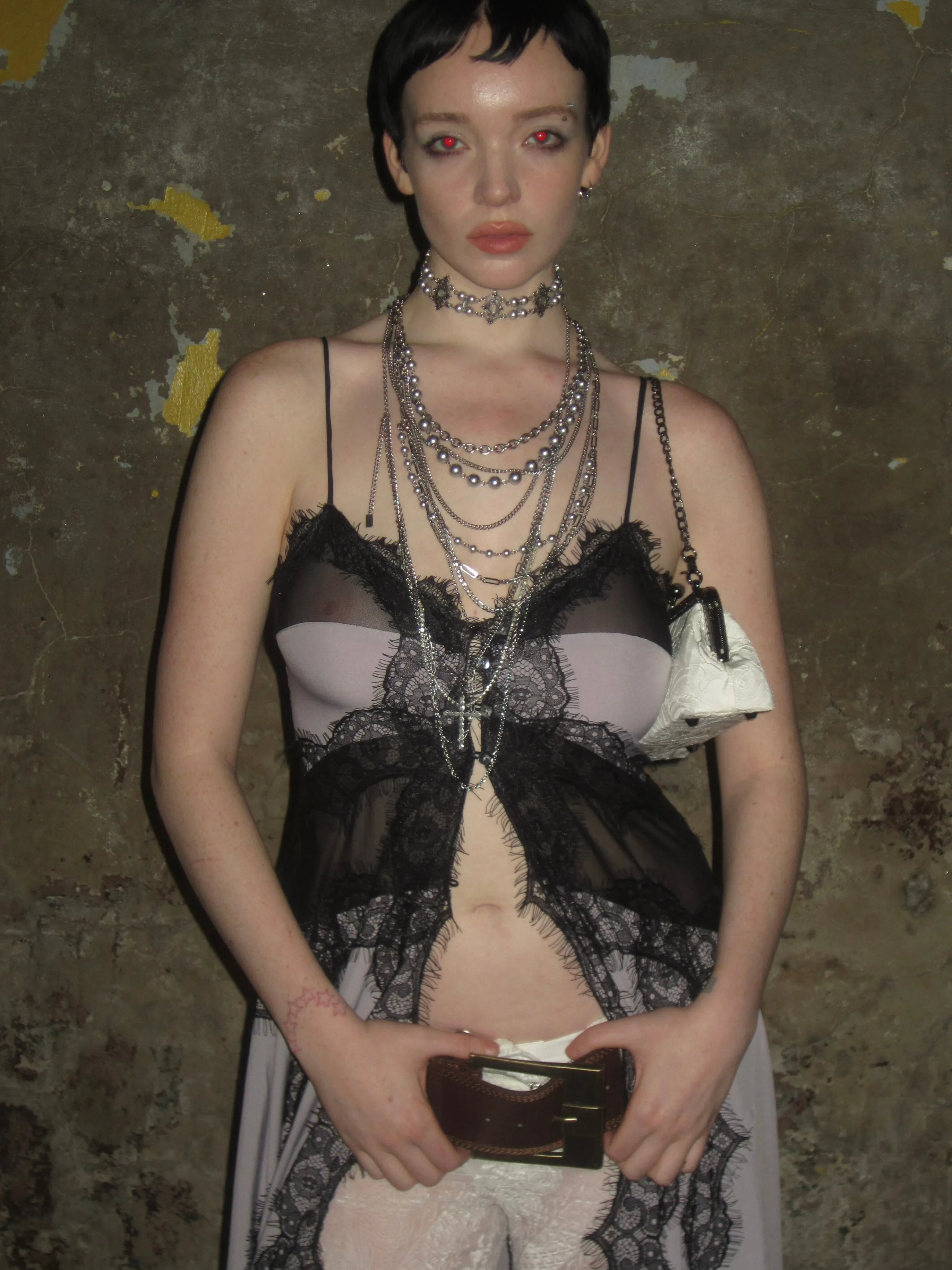 Multi-Layered Silver Cross Necklace Set sold by PROD Bldg product image thumbnail 2