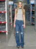 Ripped Straight Jeans sold by PROD Bldg