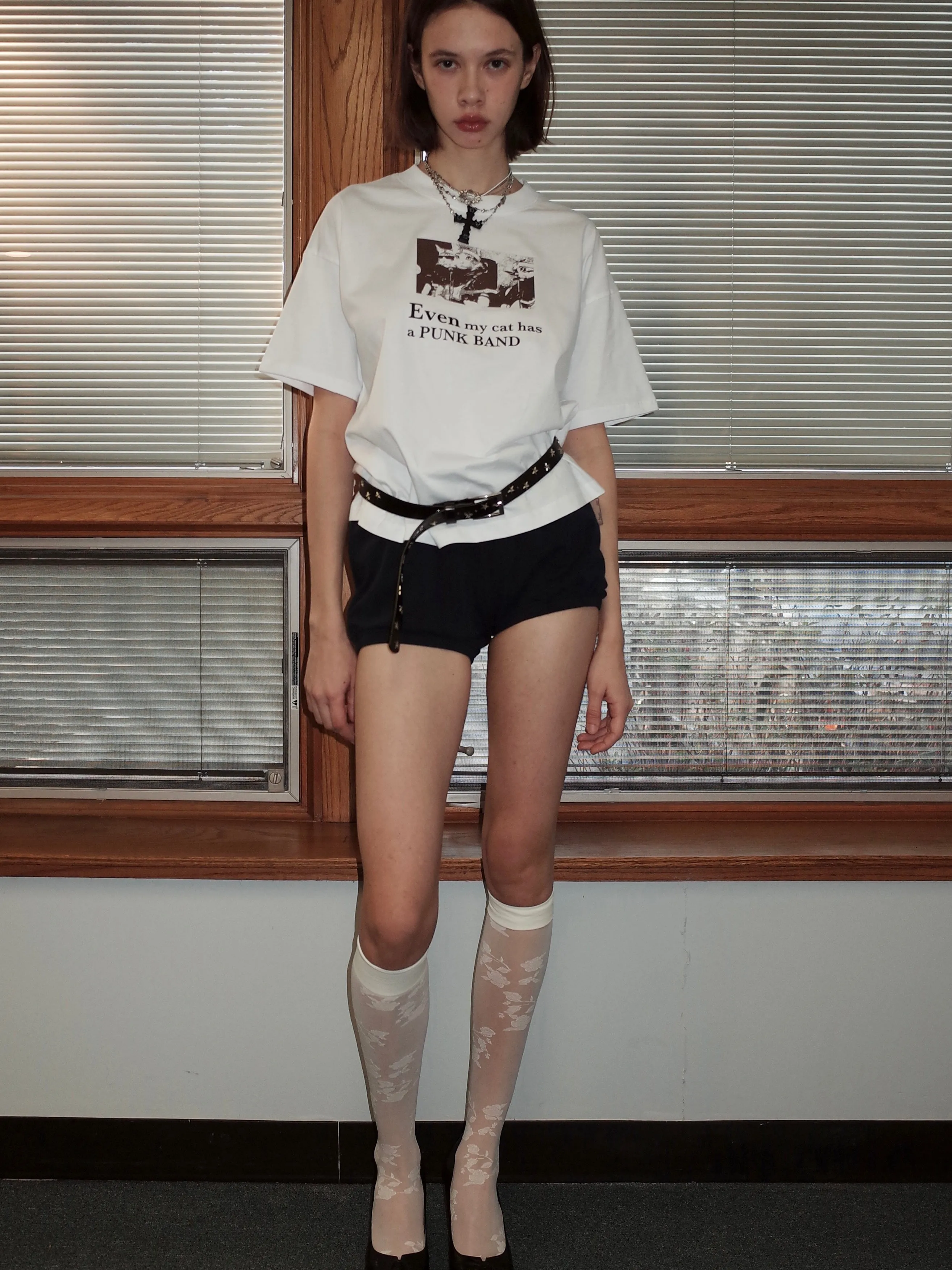 Punk Band Cat Boxy T-shirt sold by PROD Bldg product image thumbnail 3