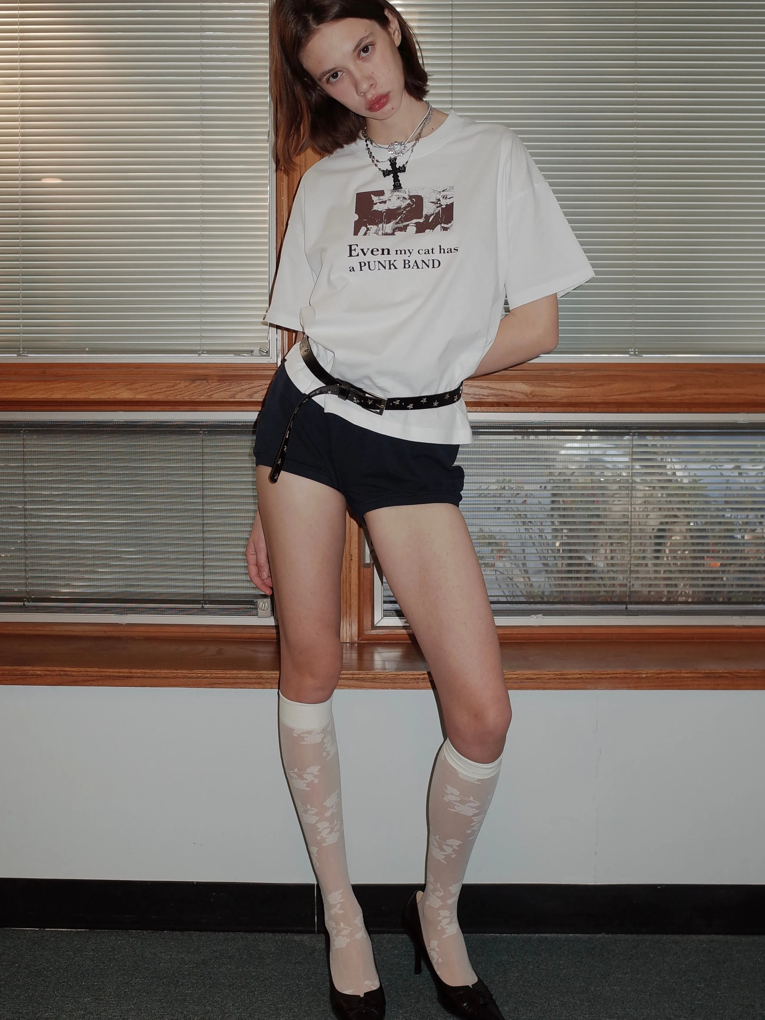 Punk Band Cat Boxy T-shirt sold by PROD Bldg product image thumbnail 4