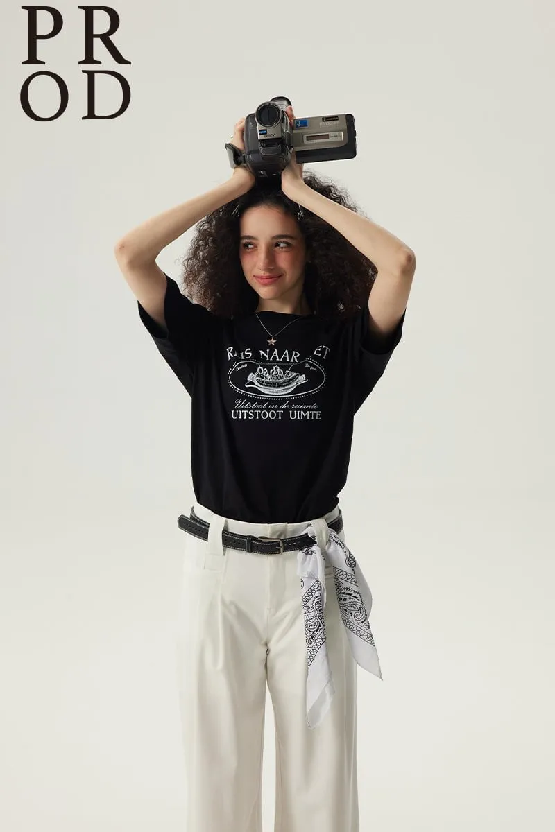 Reis Naar Boxy Short Sleeve T-Shirt / Black sold by PROD Bldg product image thumbnail 2