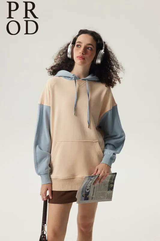 PROD Classic Varsity Hoodie / Light Blue-Cream sold by PROD Bldg