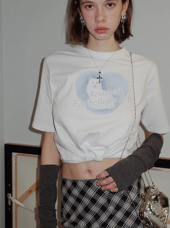 White Kitty Classic T-shirt sold by PROD Bldg