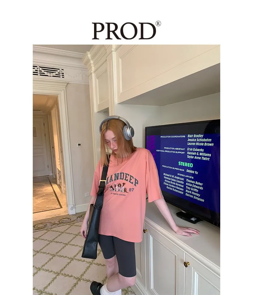 In the Back Garden Oversized Short Sleeve T-Shirt / Pink sold by PROD Bldg product image thumbnail 3