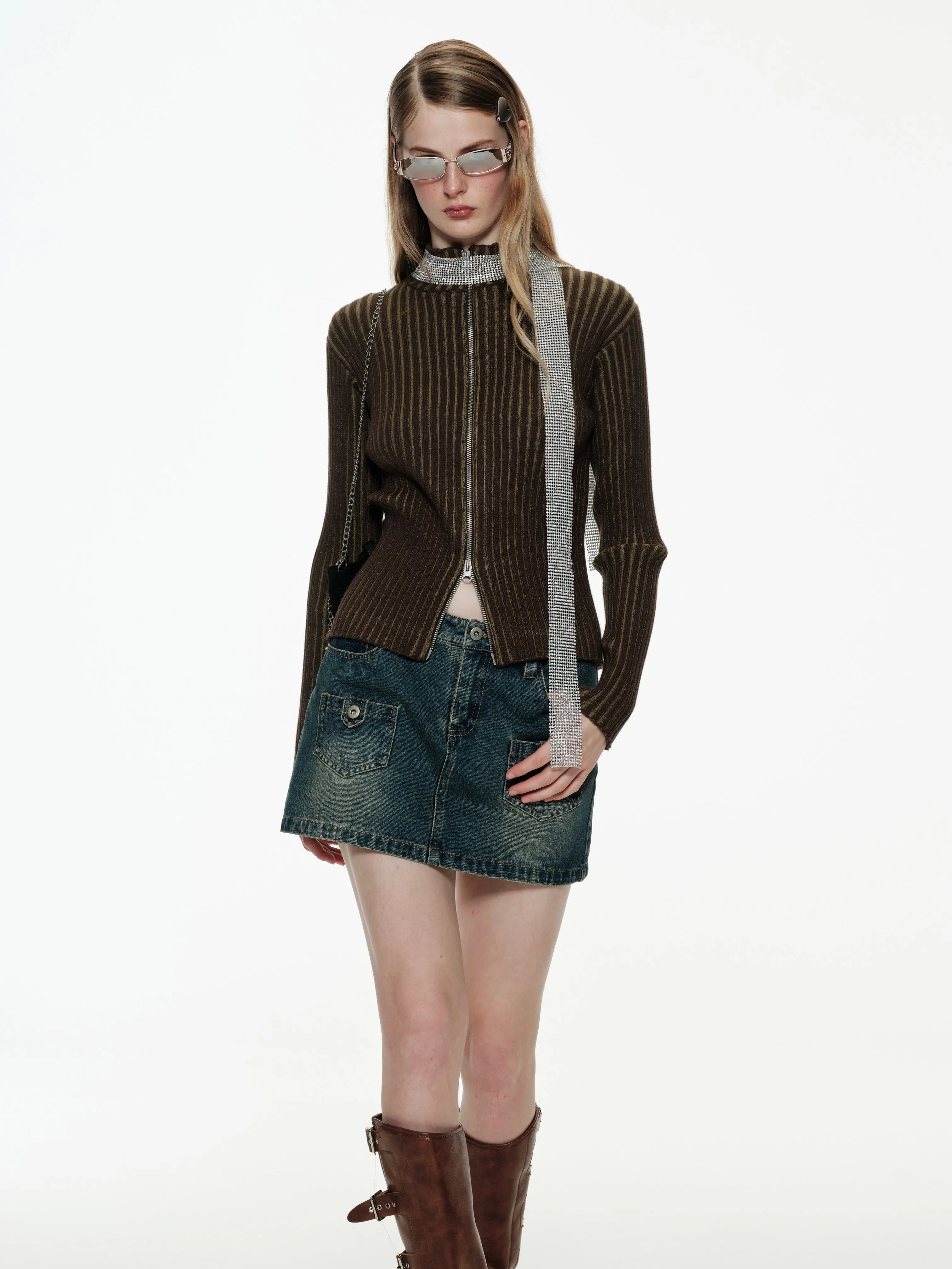 Zip-up Cardigan sold by PROD Bldg