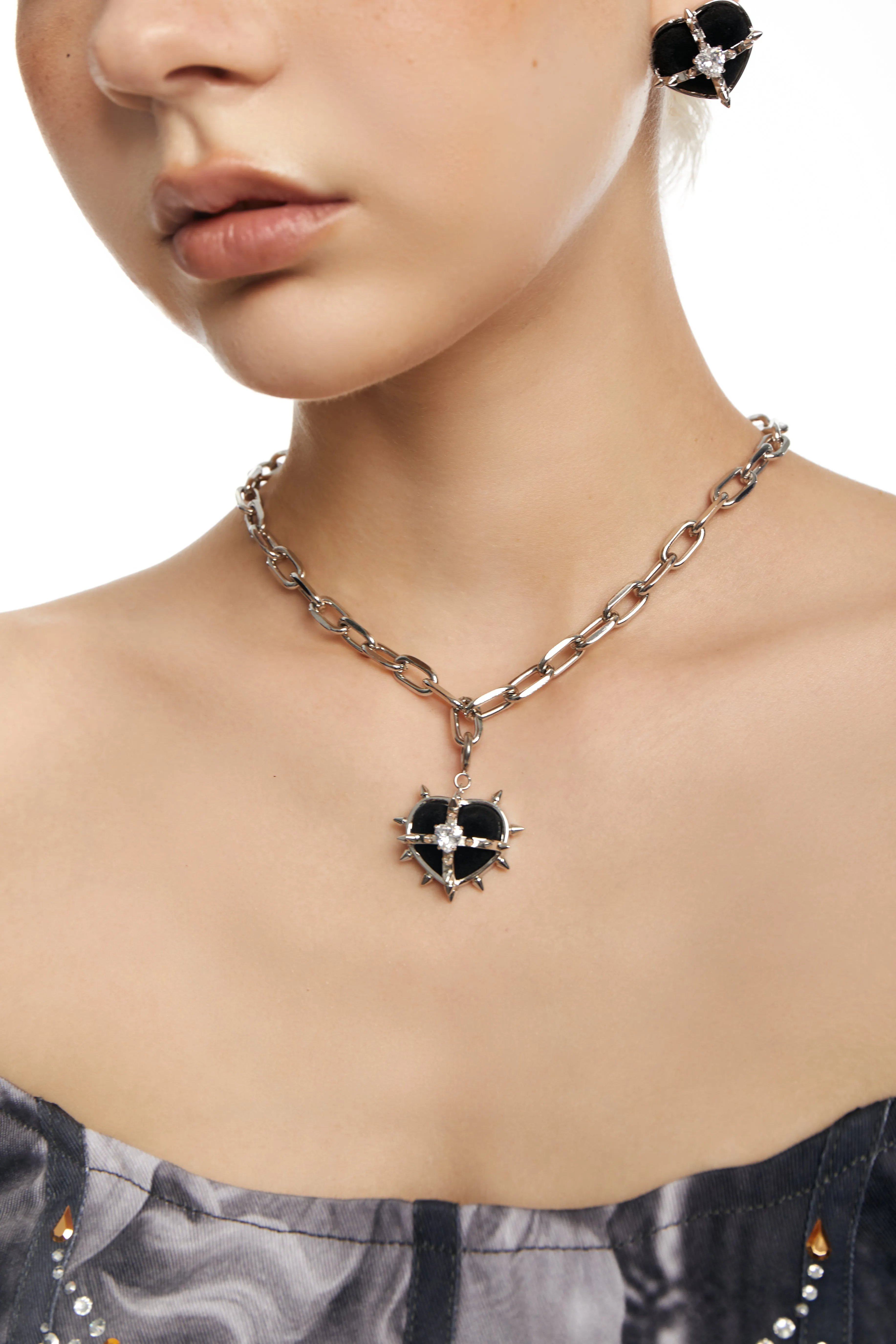 Punk Black Metal Dainty Necklace sold by PROD Bldg product image thumbnail 3