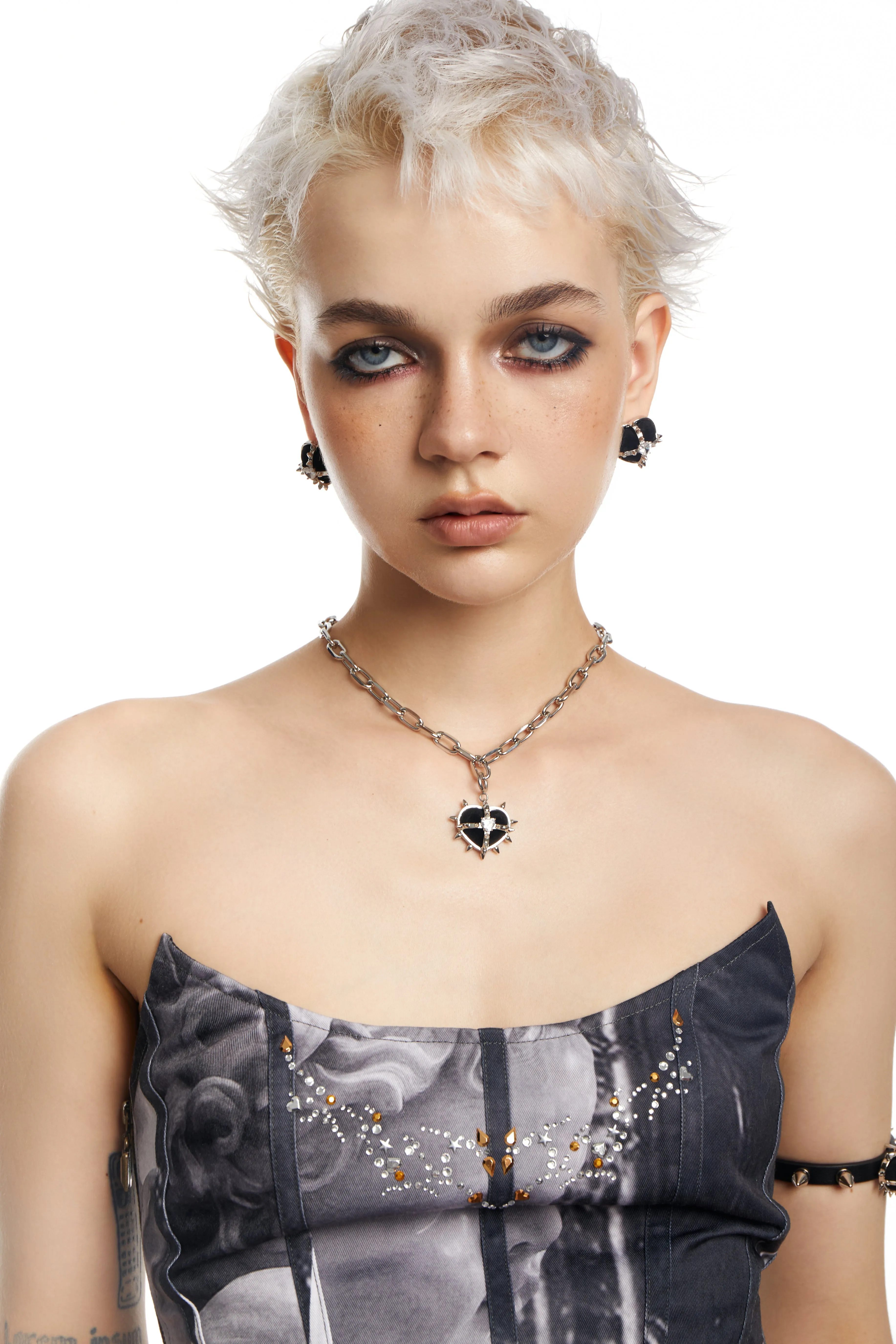 Punk Black Metal Dainty Necklace sold by PROD Bldg