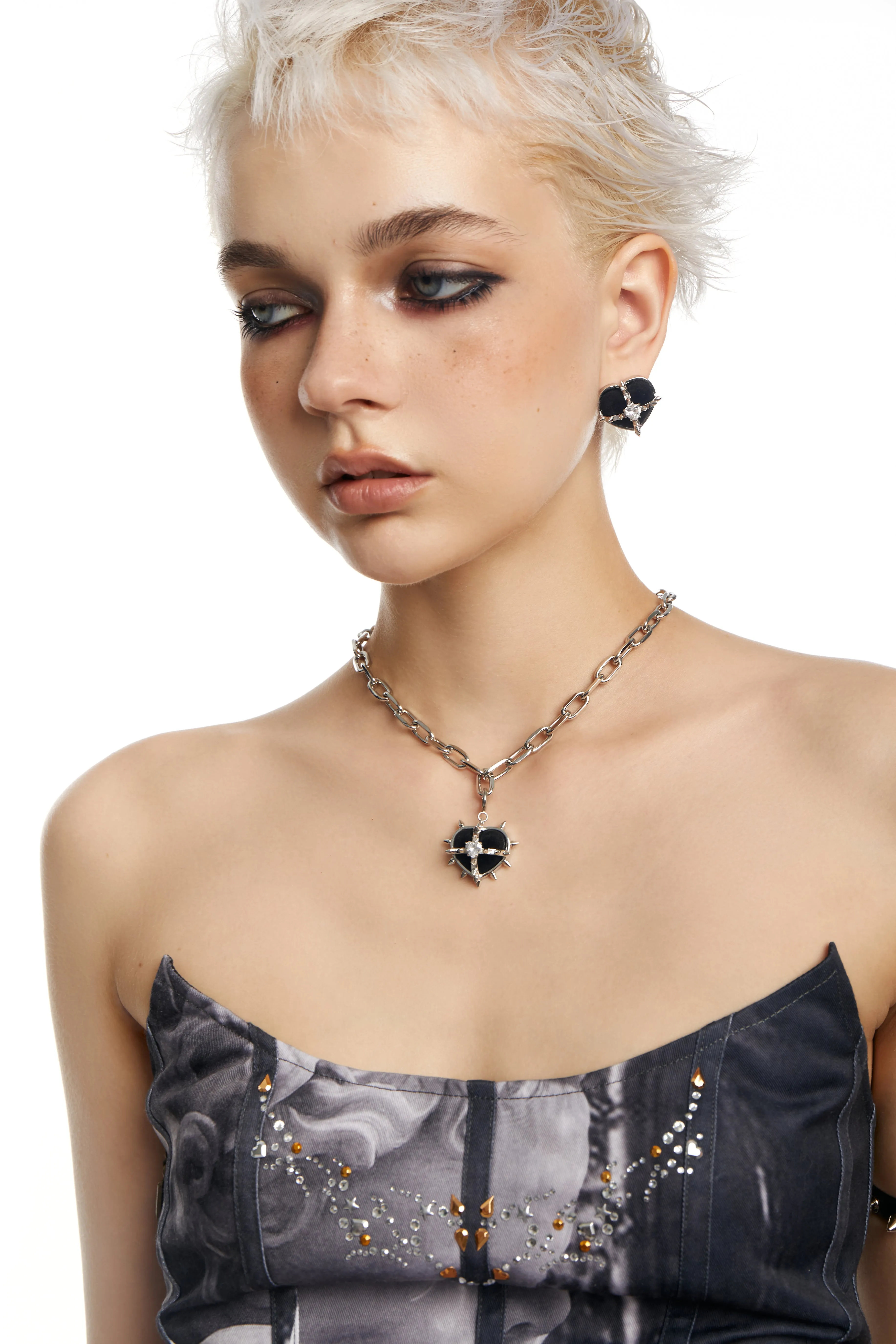 Punk Black Metal Dainty Necklace sold by PROD Bldg product image thumbnail 2