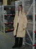 Beige Hooded Long Down Jacket sold by PROD Bldg