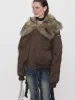 Brown Faux Fur Down Jacket sold by PROD Bldg