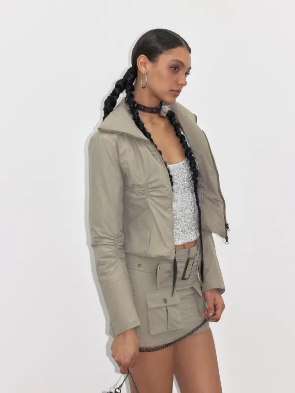 Grayish Green Lightweight Down Jacket sold by PROD Bldg