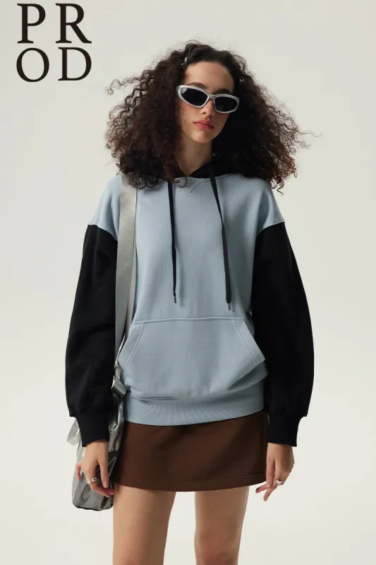 PROD Classic Varsity Hoodie/ Light Blue-Black sold by PROD Bldg