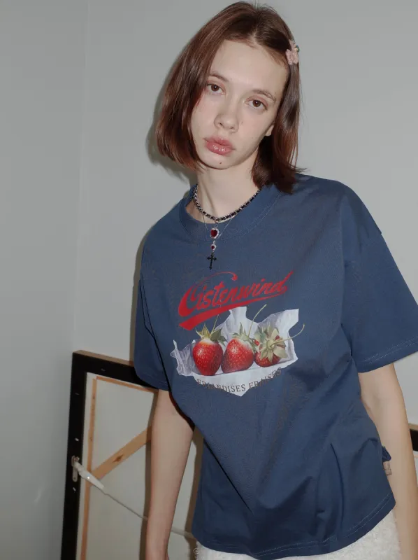 Retro Strawberry Boxy T-shirt sold by PROD Bldg