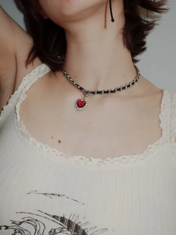 Red Heart Necklace sold by PROD Bldg