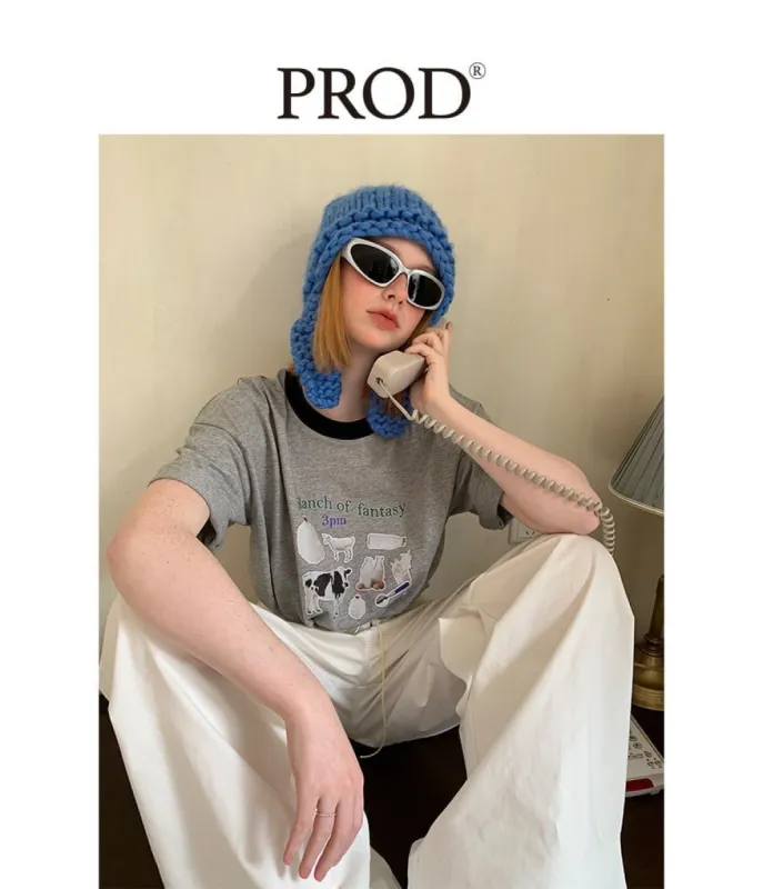 Ranch of Fantasy Oversized Short Sleeve T-Shirt / Gray sold by PROD Bldg