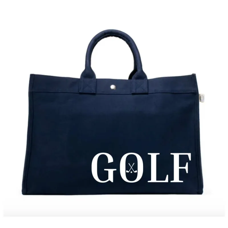 East West Bag: Navy with GOLF sold by Quilted Koala