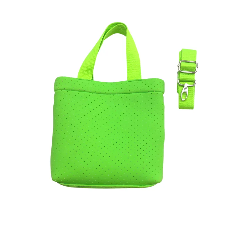 Midi Town Crossbody Bag:  NEON Green Neoprene sold by Quilted Koala
