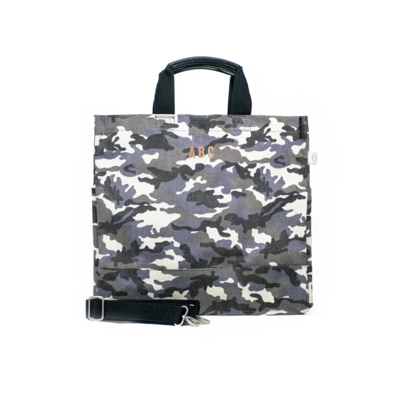 Mini Monogram Grey Camo North South Bag sold by Quilted Koala